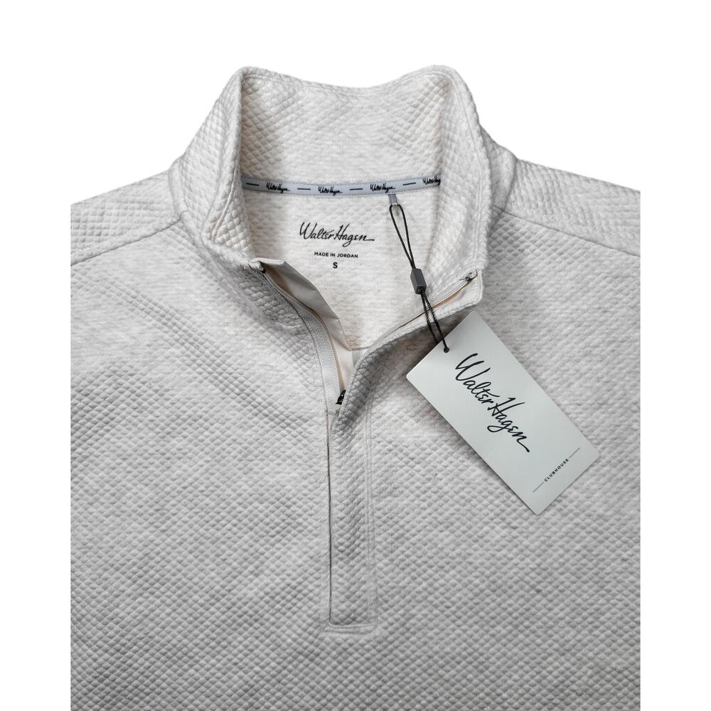 NWT Walter Hagen Men's Clubhouse Textured 1/4 Zip Golf Pullover Size S